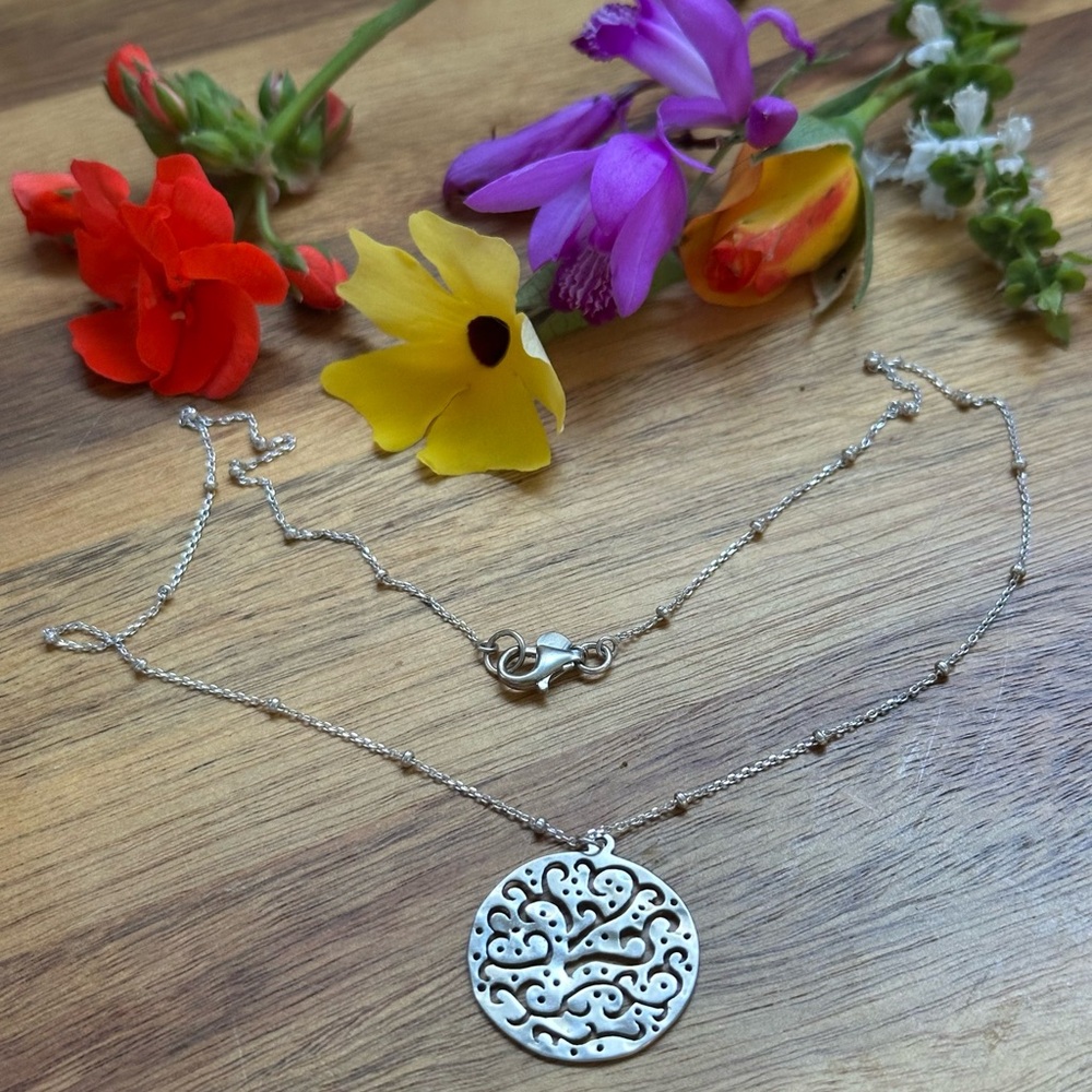 Silpada sterling Silver 925 Necklace “ cut above “ 18 “ long